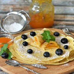 Crêpes au gingembre et à la cannelle