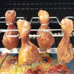 Pilons de poulet fumés au barbecue