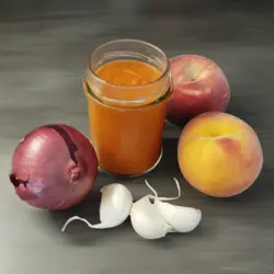 Sauce Barbecue aux Pêches Epices et Poivres