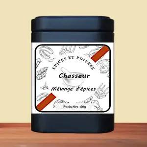 Découvrez notre Mélange du Chasseur Epices et Poivres. Rehaussez votre venaison avec un mélange d'épices 100% naturel