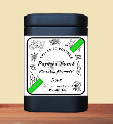 Paprika Fumé Doux Pimentón Ahumado biologique - Épices et Poivres