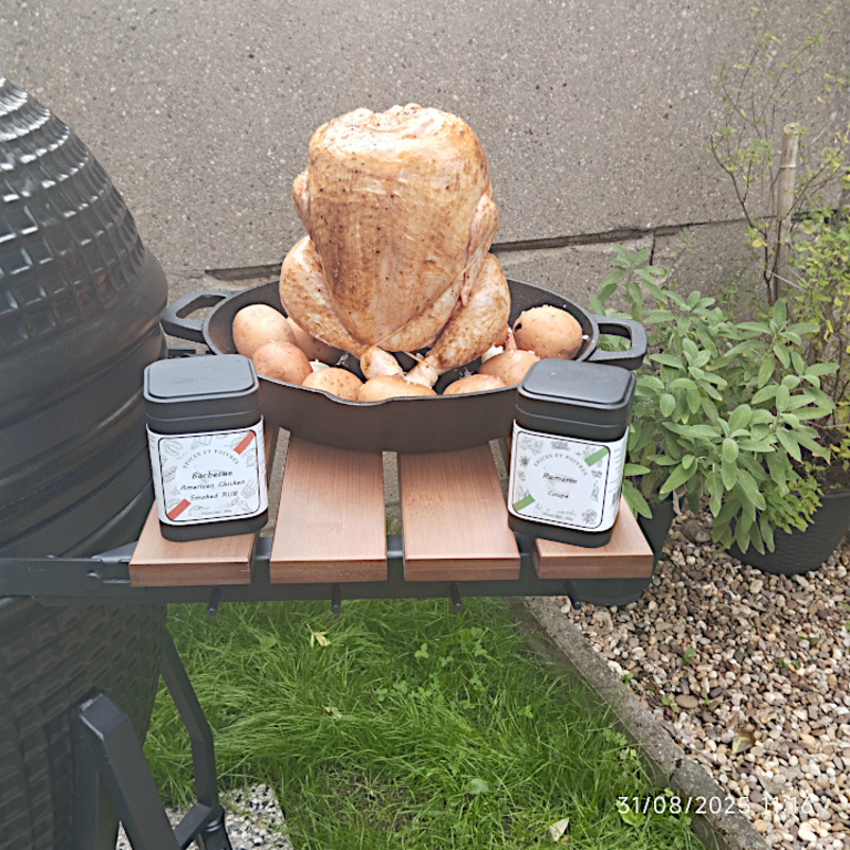 Poulet au kamado